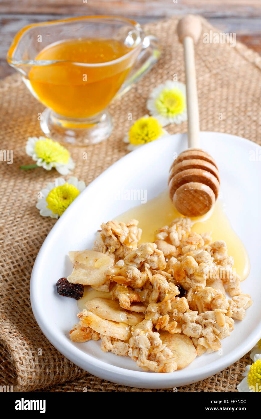 Muesli whit honey Stock Photo Alamy