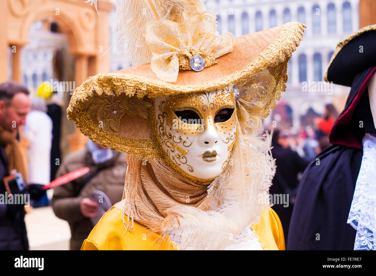 A female costume during the Venetian carnival Stock Photo - Alamy