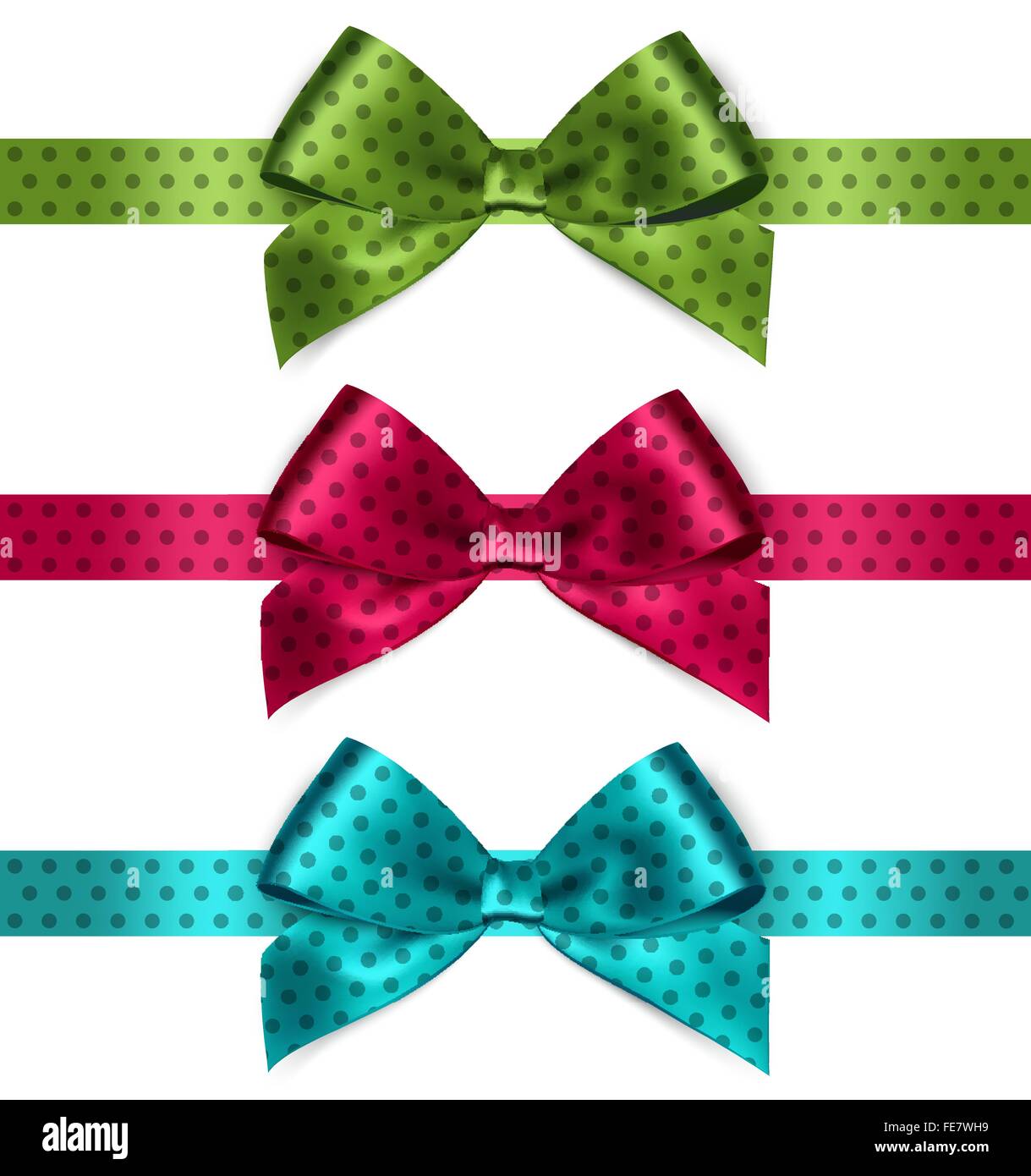 Shiny satin ribbon on white background Stock Vector Image & Art - Alamy