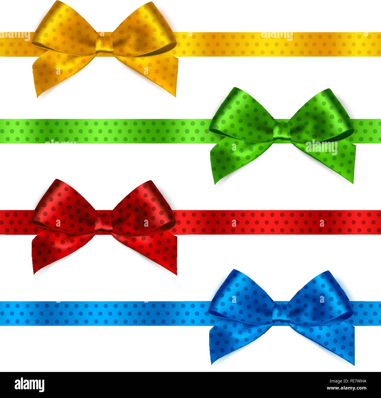 Shiny satin ribbon on white background Stock Vector Image & Art - Alamy