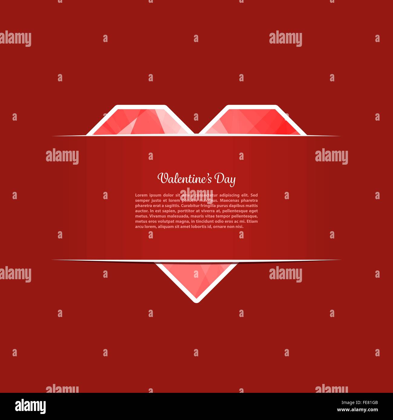 Valentines Day Card Stock Vector Image & Art - Alamy