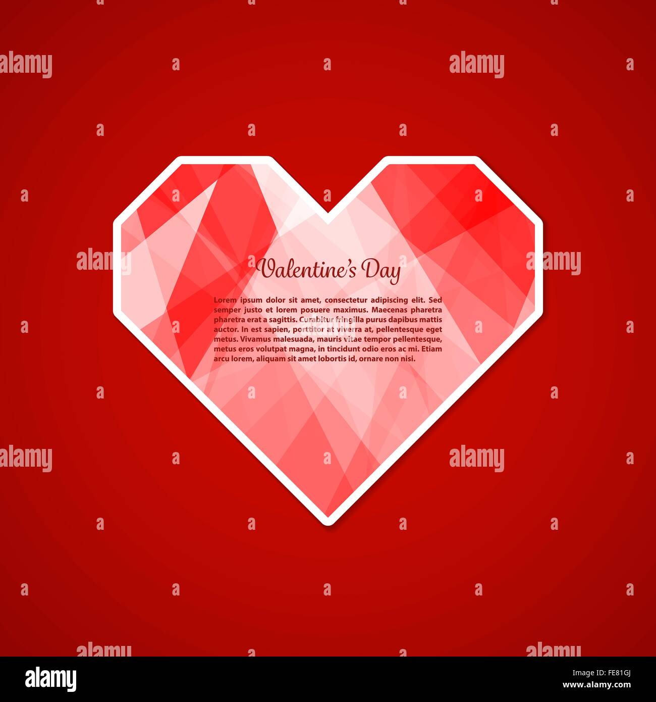Valentines Day Card Stock Vector Image & Art - Alamy