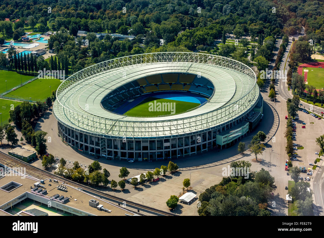 Aerial view, Ernst Happel Stadium, National Stadium Vienna, Vienna, Vienna, Austria, Europe Aerial view, Ernst Happel Stadium, National Stadium Vienna, Vienna, Vienna, Austria, Europe