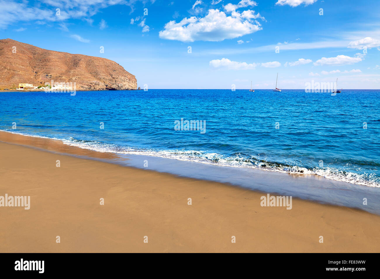 Gran Tarajal beach Fuerteventura at Canary Islands of Spain Stock Photo