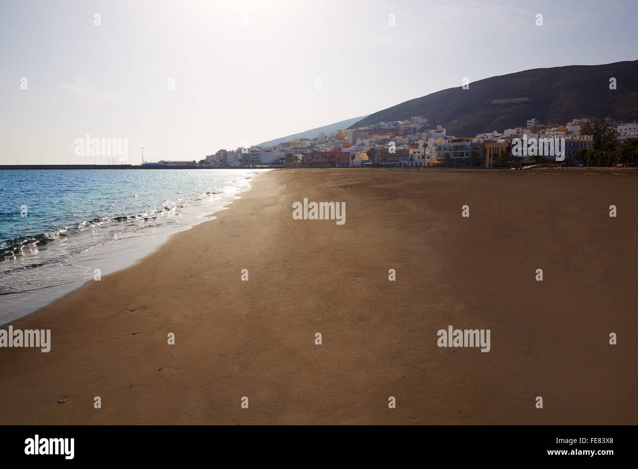 Gran Tarajal beach Fuerteventura at Canary Islands of Spain Stock Photo