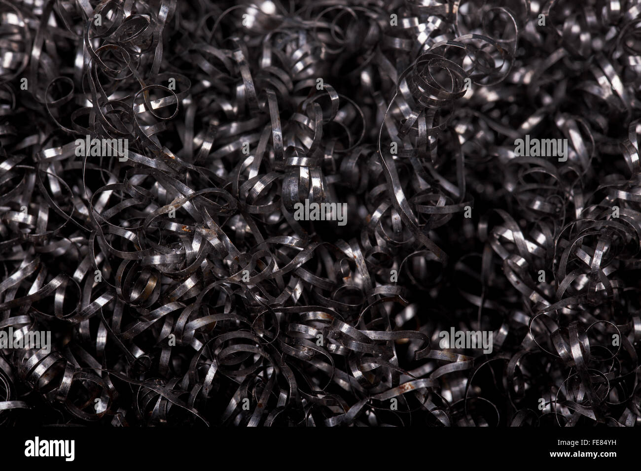 steel wool closeup suitable for texture or background Stock Photo