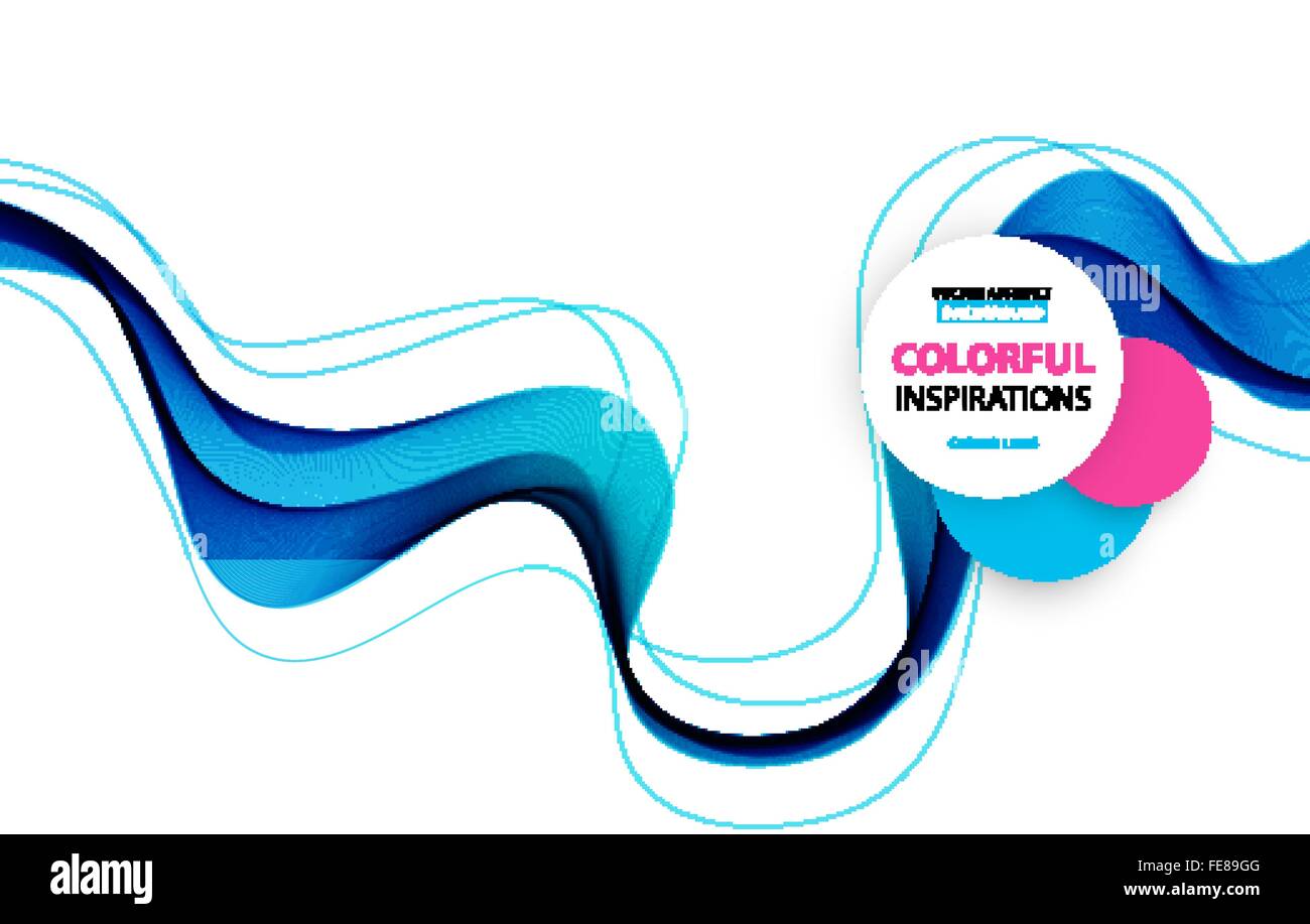 Abstract smooth wave motion illustration Stock Vector Image & Art - Alamy