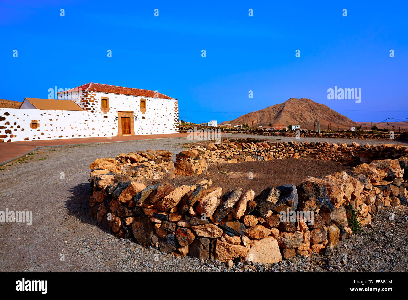 Tindaya Fuerteventura at Canary Islands of Spain Stock Photo