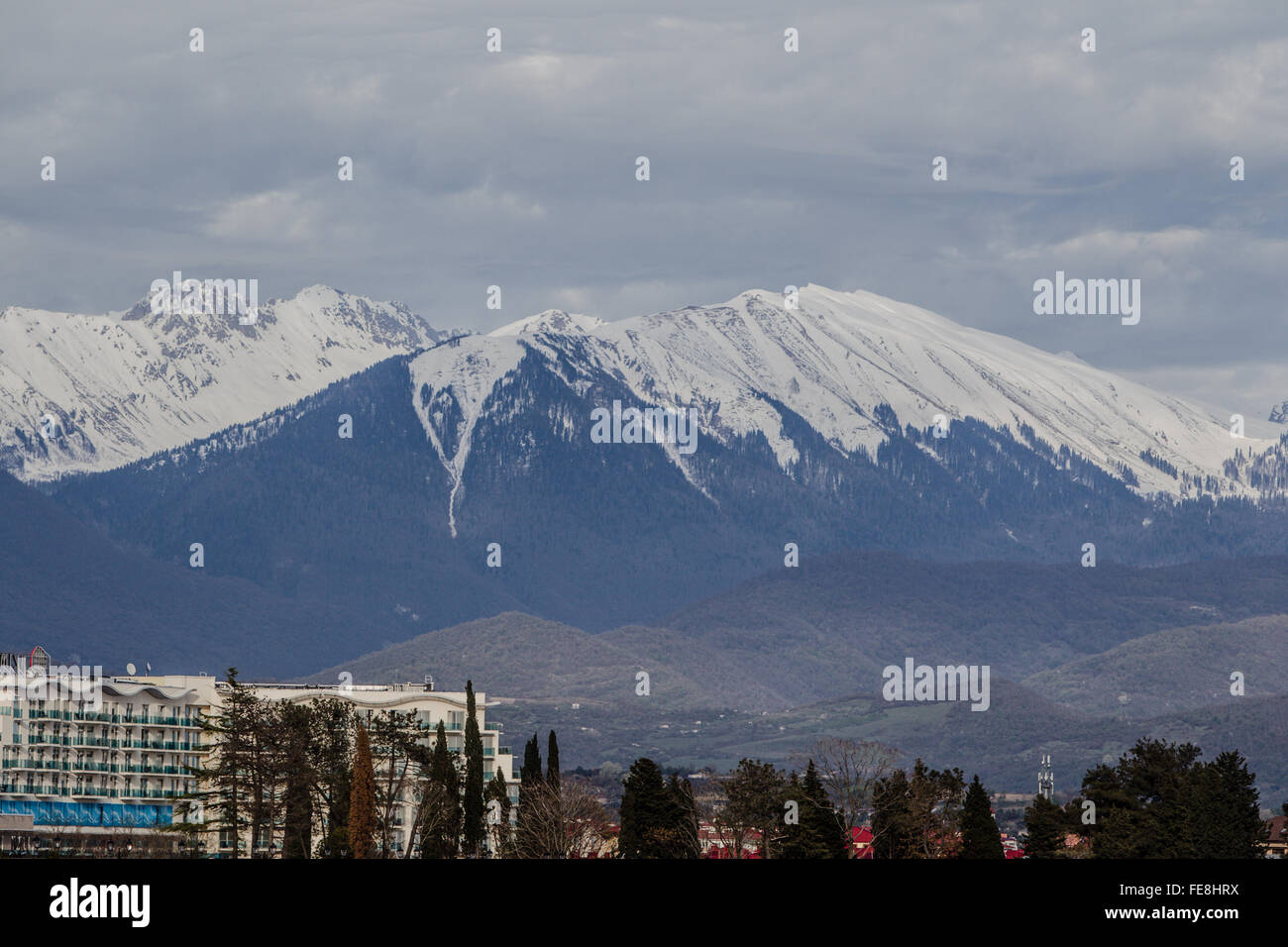 Caucasus Mountains, Sochi Stock Photo