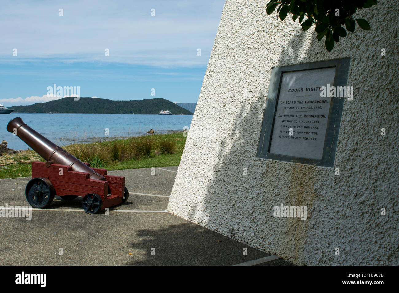 New Zealand, Marlborough Sounds, Queen Charlotte Sound, Ship Cove
