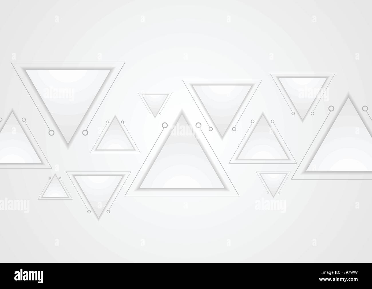 Grey abstract geometric technology background. Vector graphic design ...