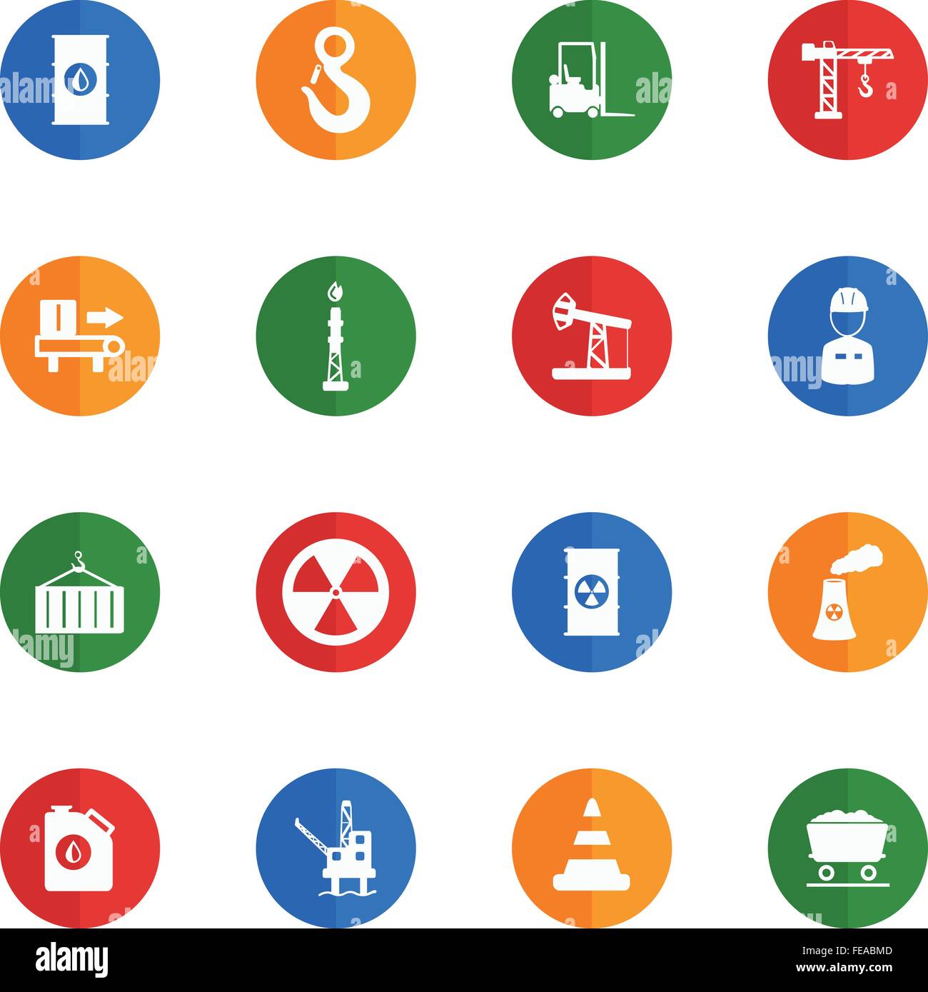 Industrial simply icons Stock Vector Image & Art - Alamy