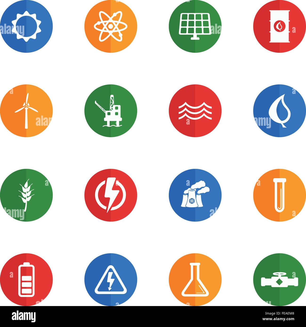 Power generation simply icons Stock Vector Image & Art - Alamy