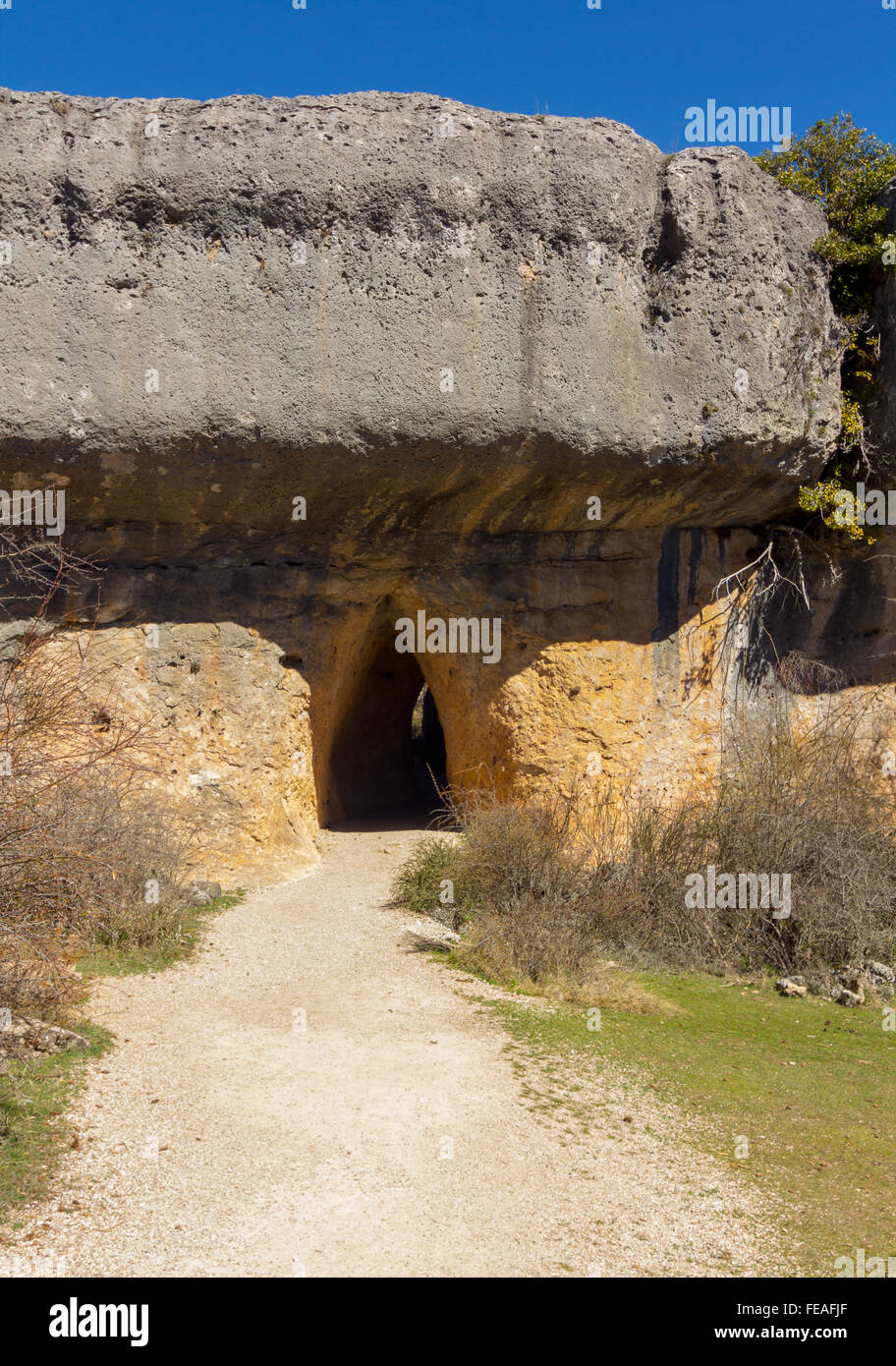 Rocks with capricious forms in the enchanted city of Cuenca, Spain ...