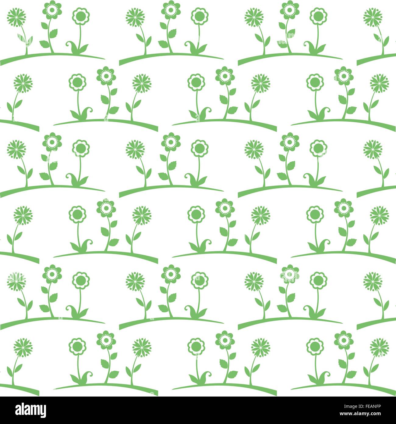 Seamless pattern of spring flowers Stock Vector Image & Art - Alamy