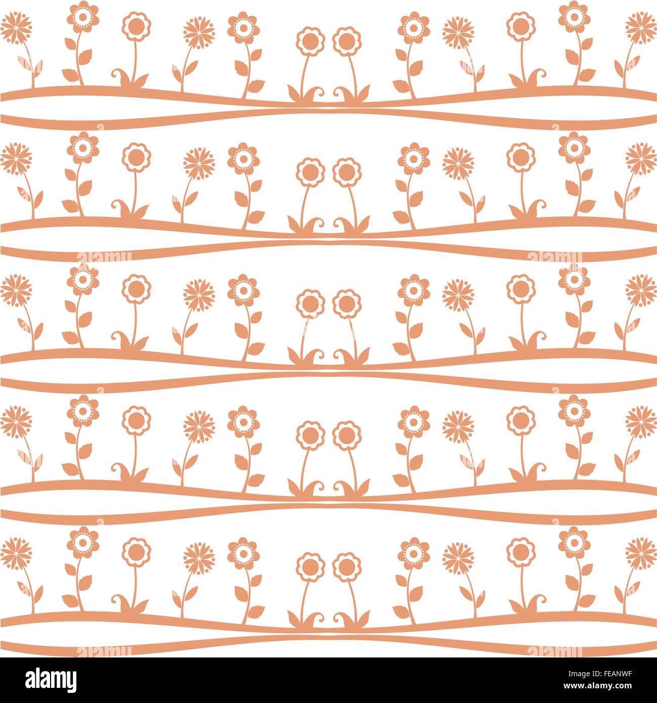 Seamless pattern of spring flowers Stock Vector Image & Art - Alamy