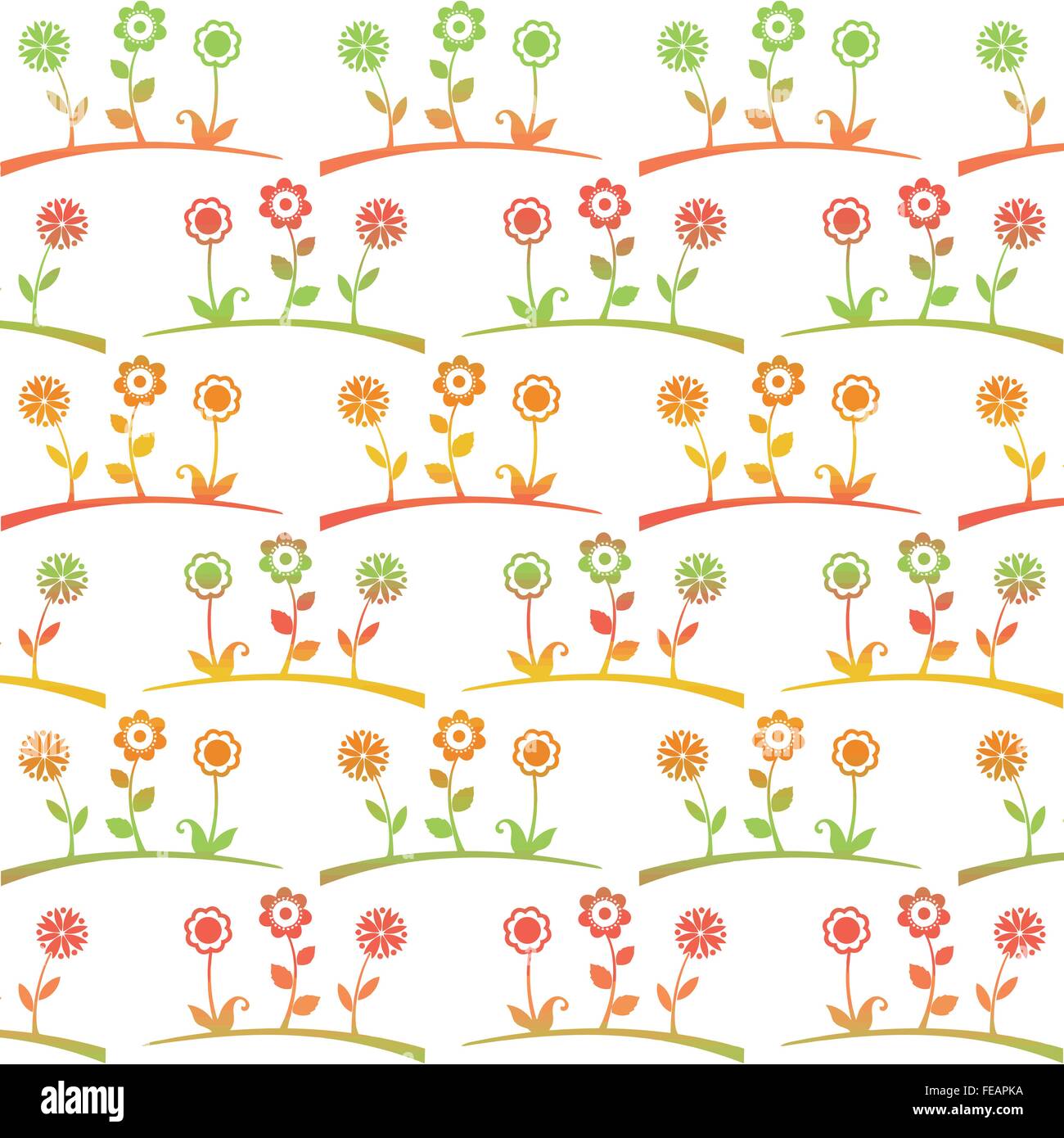 Seamless pattern of spring flowers Stock Vector Image & Art - Alamy