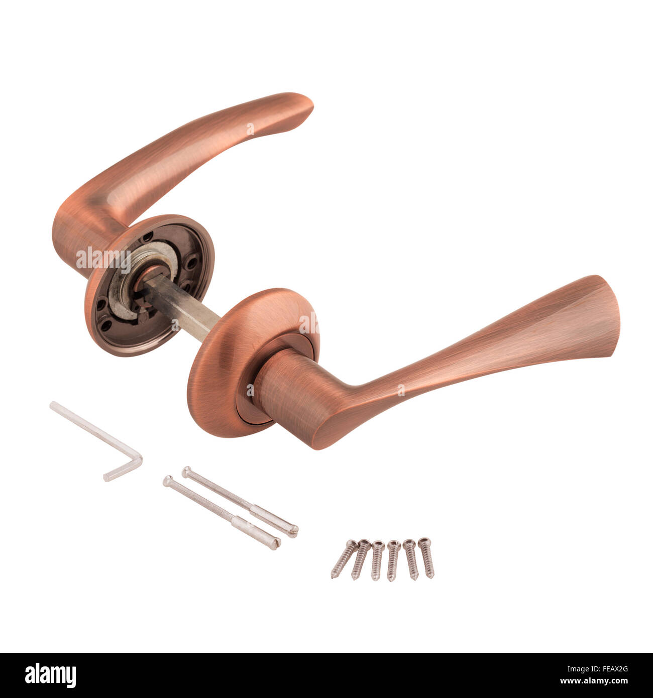 Door handle isolated Stock Photo Alamy