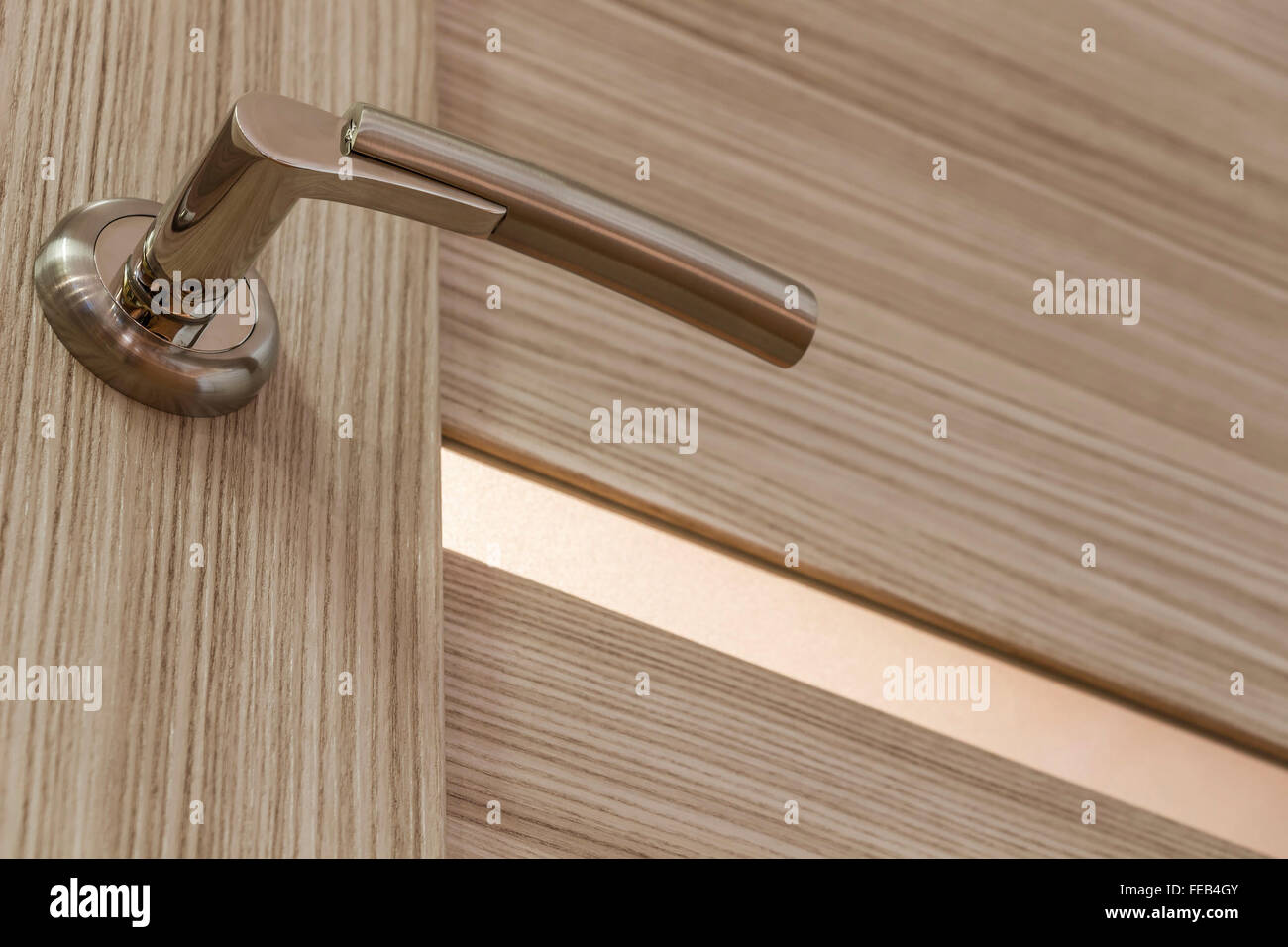 Goldplated door handle Stock Photo Alamy