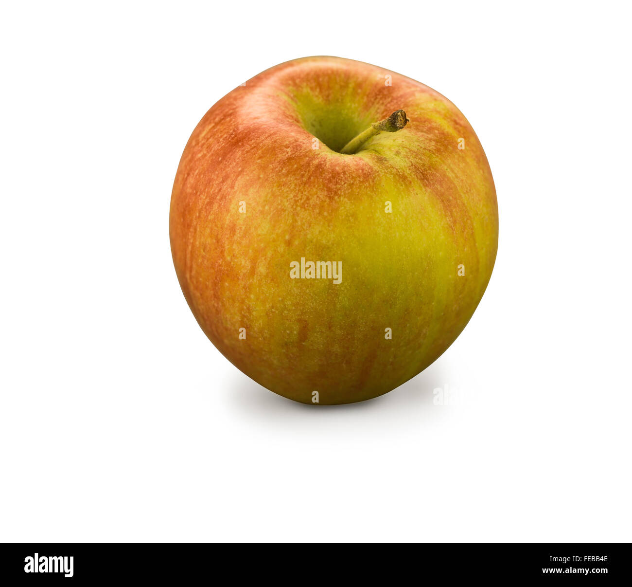 Organic Braeburn Apple isolated on white Stock Photo