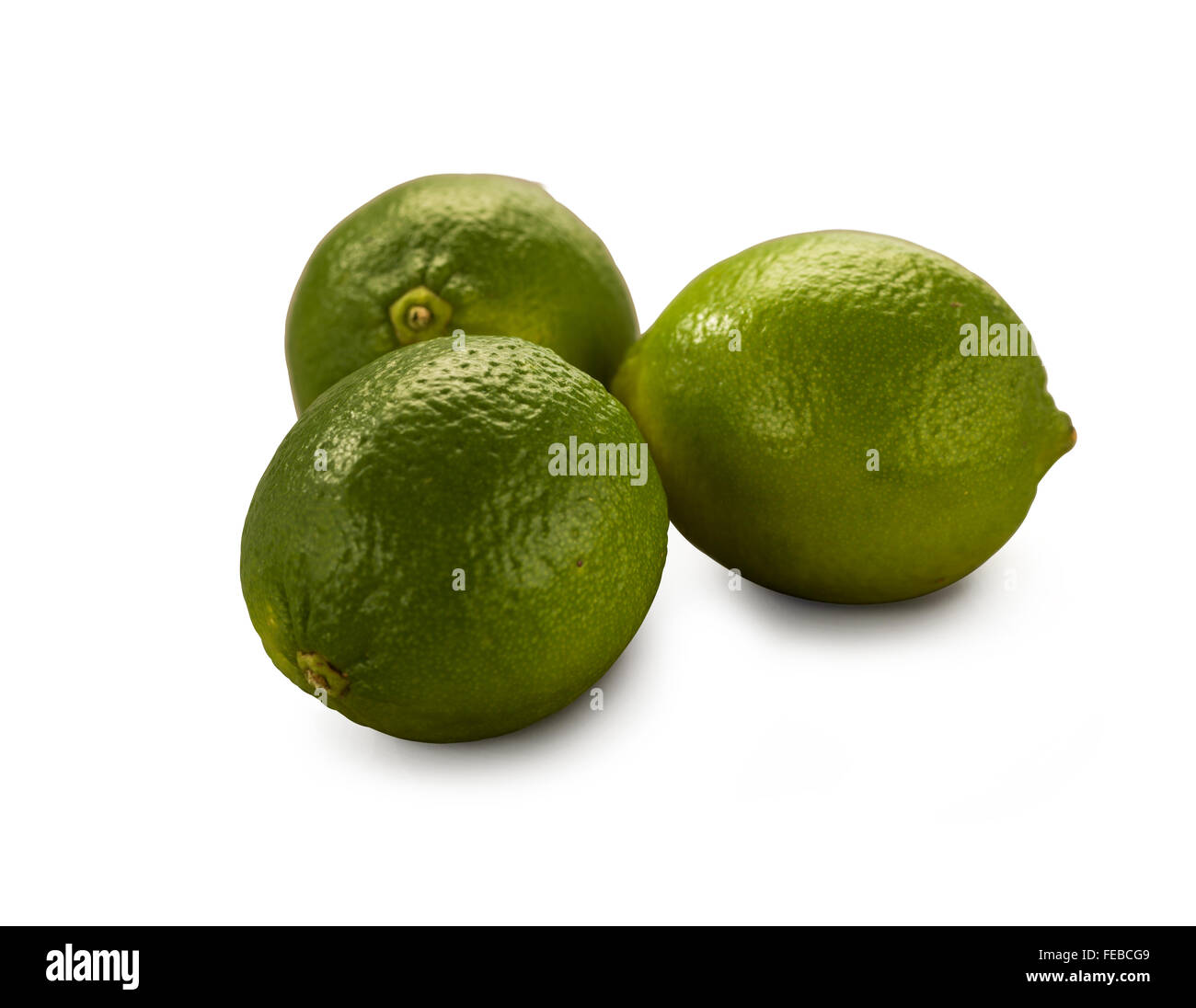 organic limes isolated on white background Stock Photo Alamy