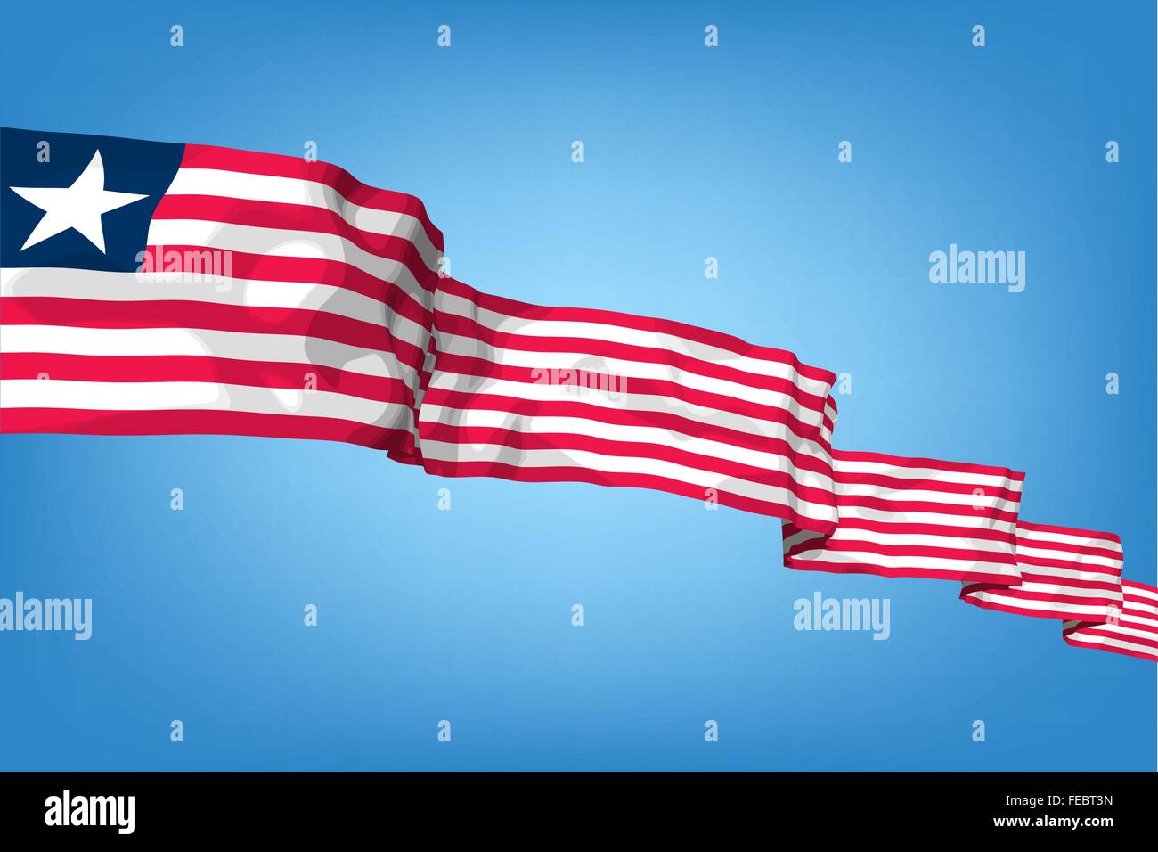 Liberia national flag hi-res stock photography and images - Alamy