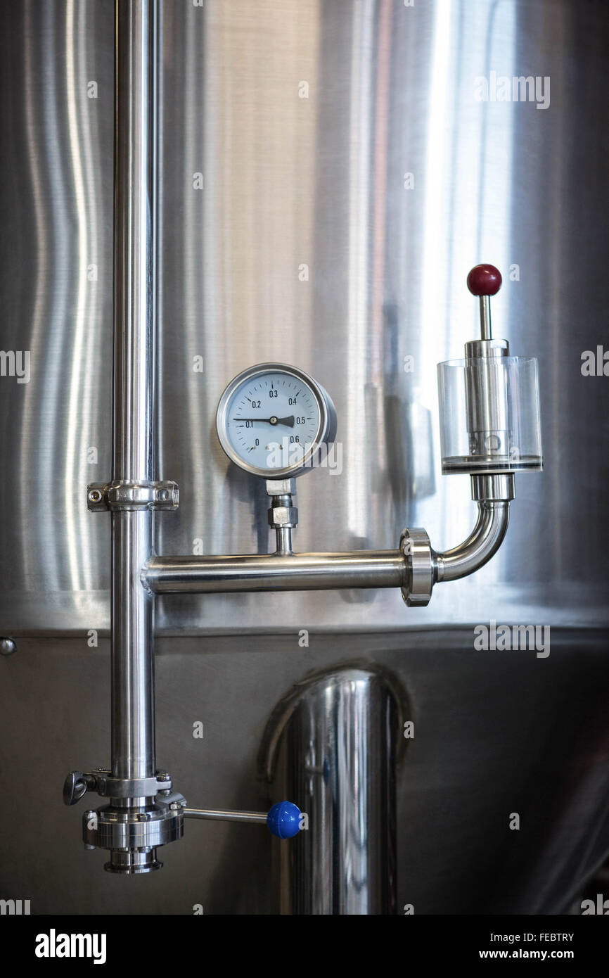 Large vats of beer Stock Photo Alamy