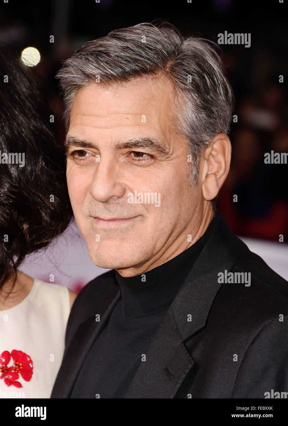 GEORGE CLOONEY US film actor in February 2016. Photo Jeffrey Mayer Stock Photo