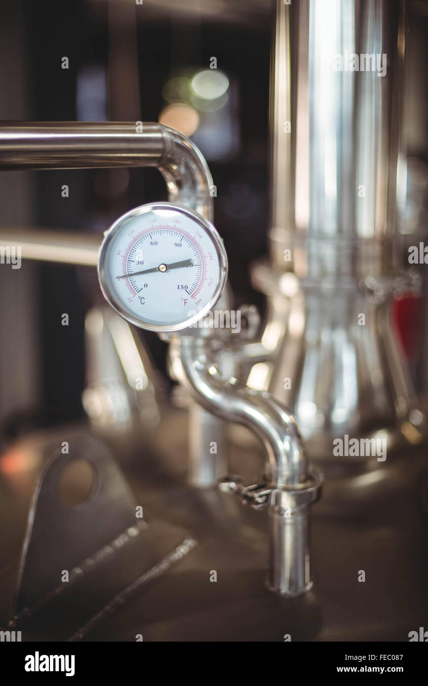 Focus on temperature gauge Stock Photo Alamy