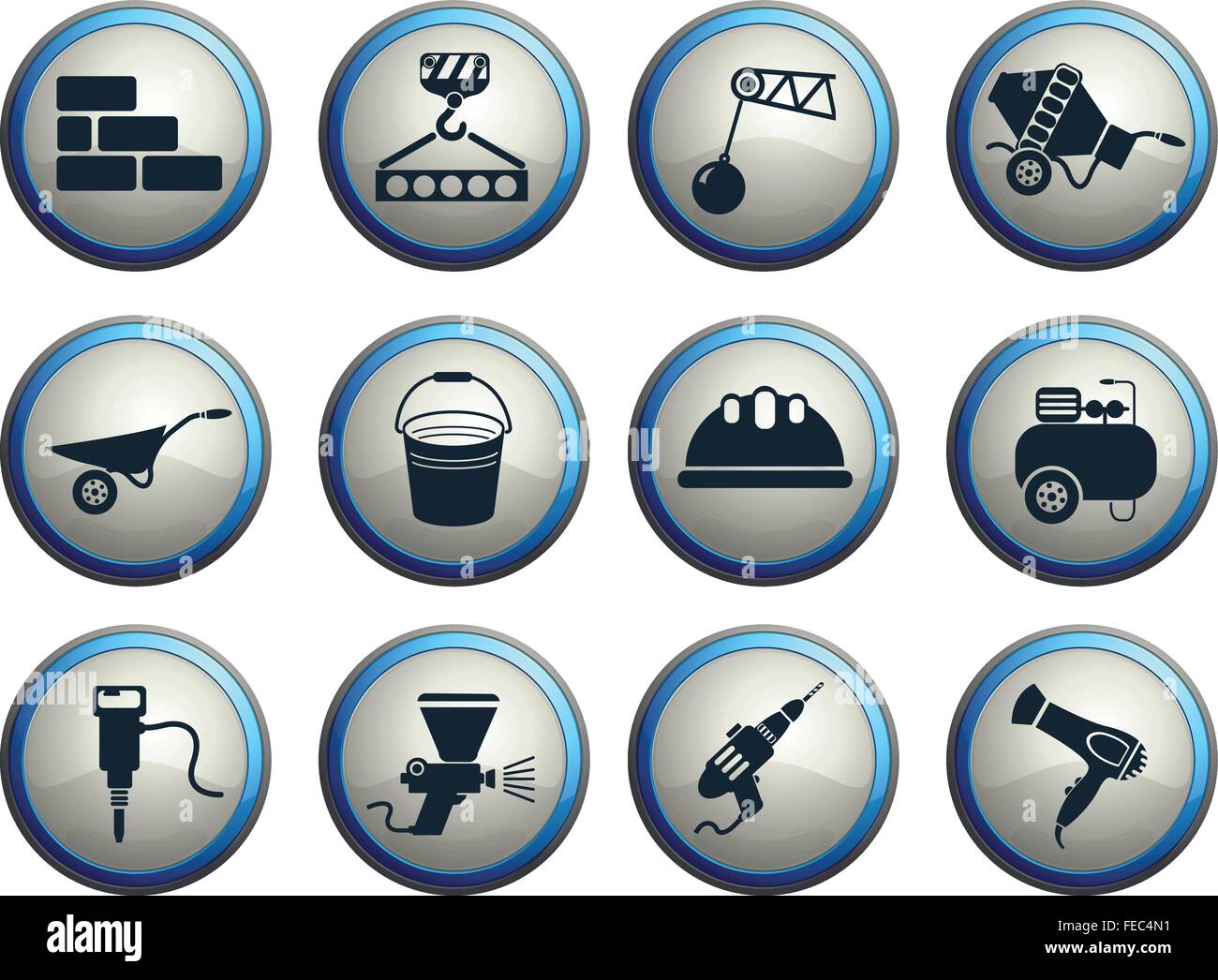Building equipment icons set Stock Vector Image & Art - Alamy