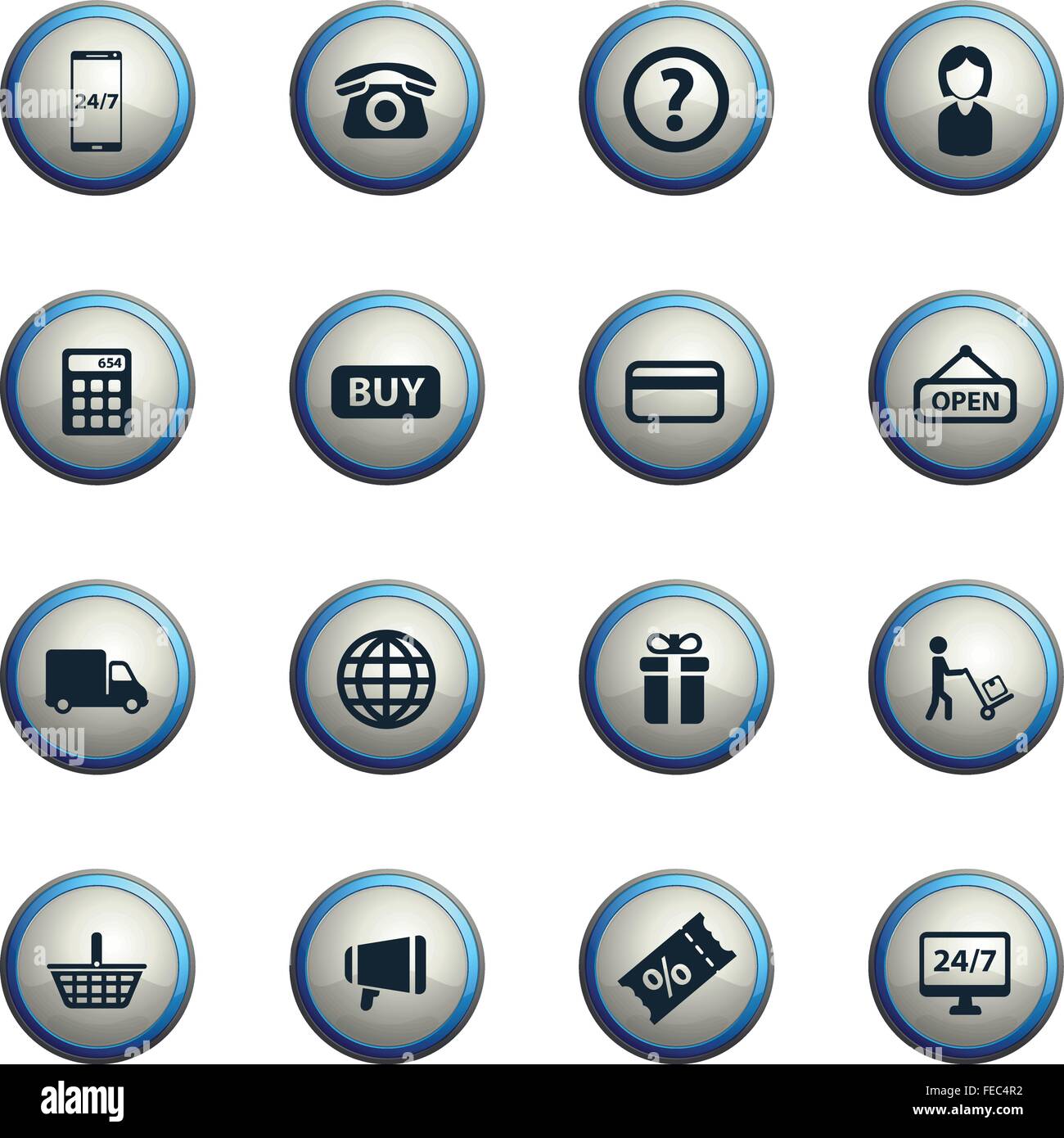 E-commerce simply icons Stock Vector Image & Art - Alamy
