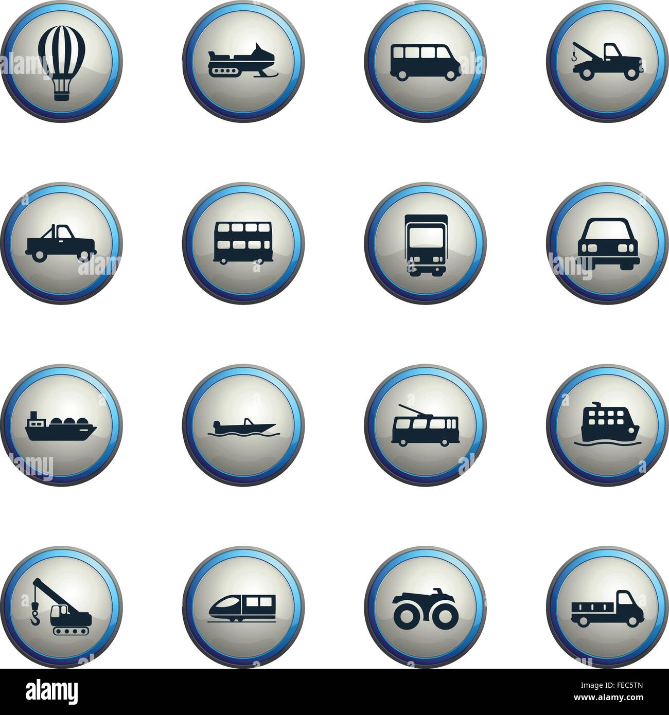 Transportation simply icons Stock Vector Image & Art - Alamy