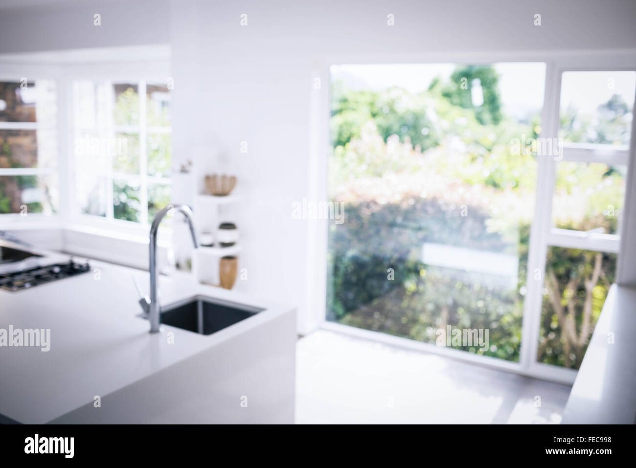 Empty Modern Kitchen Stock Photo Alamy   Empty Modern Kitchen FEC998 