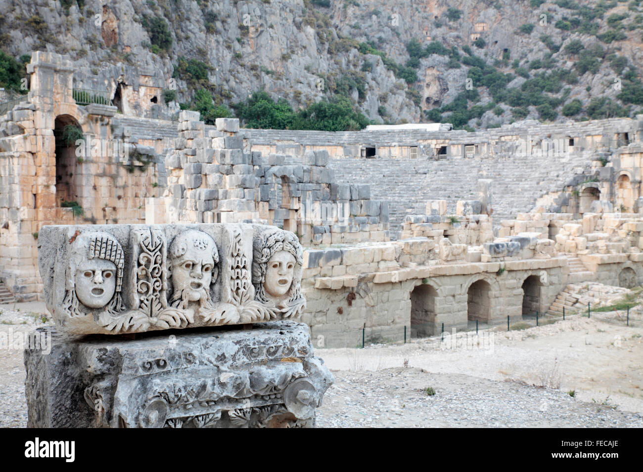Myra Ruins, Lycian Way, Turkey Stock Photo