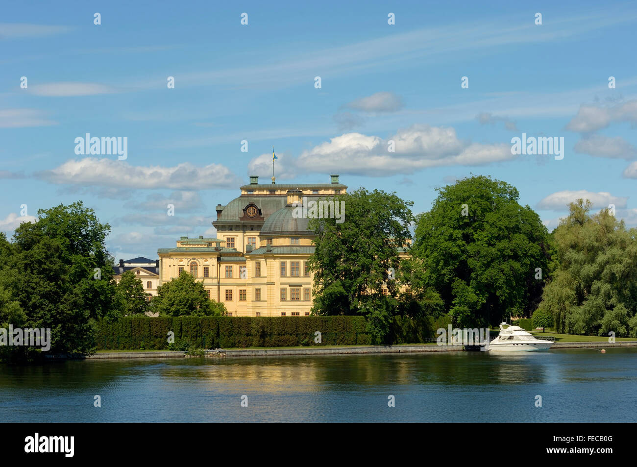 Drottningholm Palace (Drottningholms Slott). Lovön Island. Sweden Stock Photo