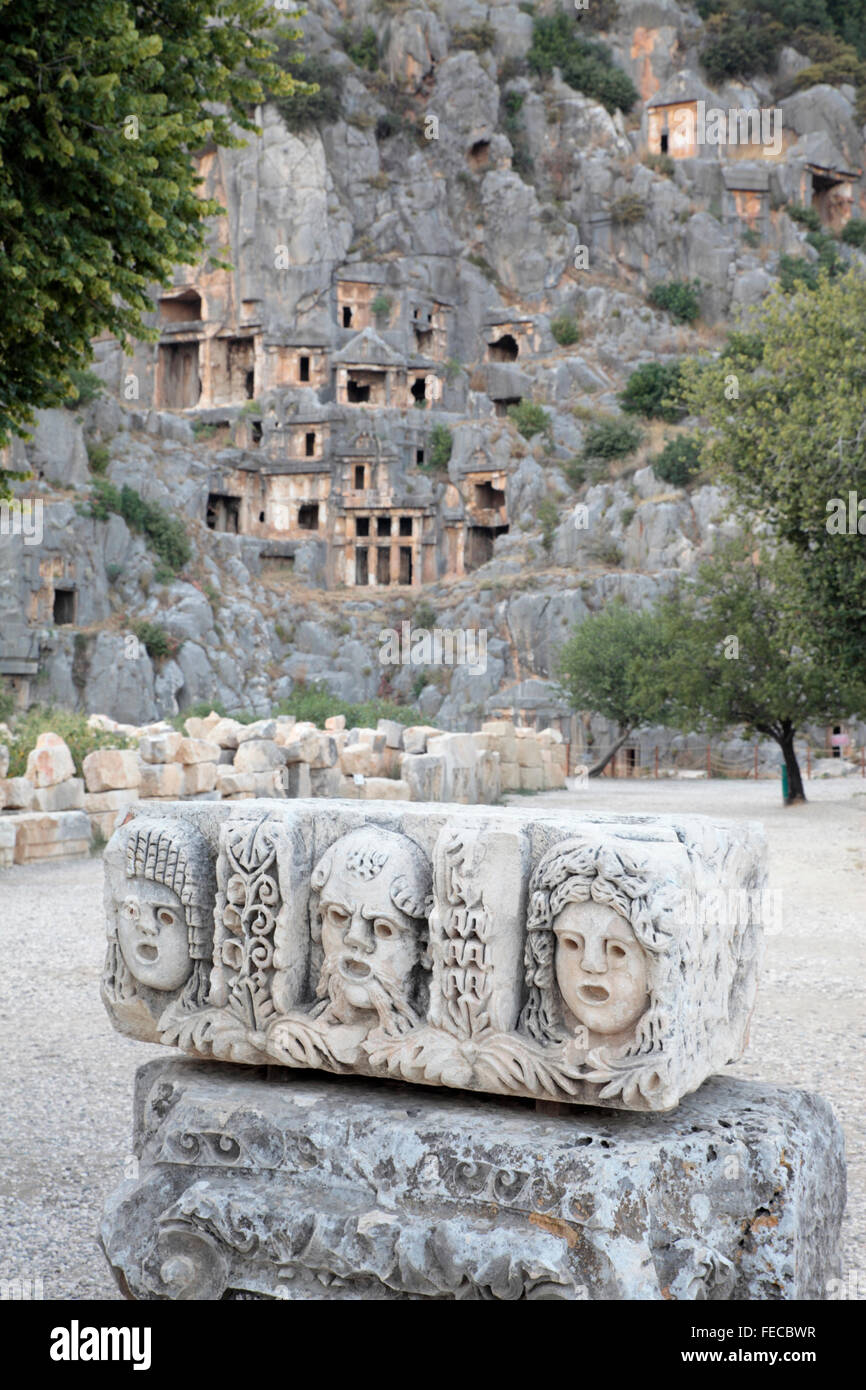 Myra Ruins, Lycian Way, Turkey Stock Photo