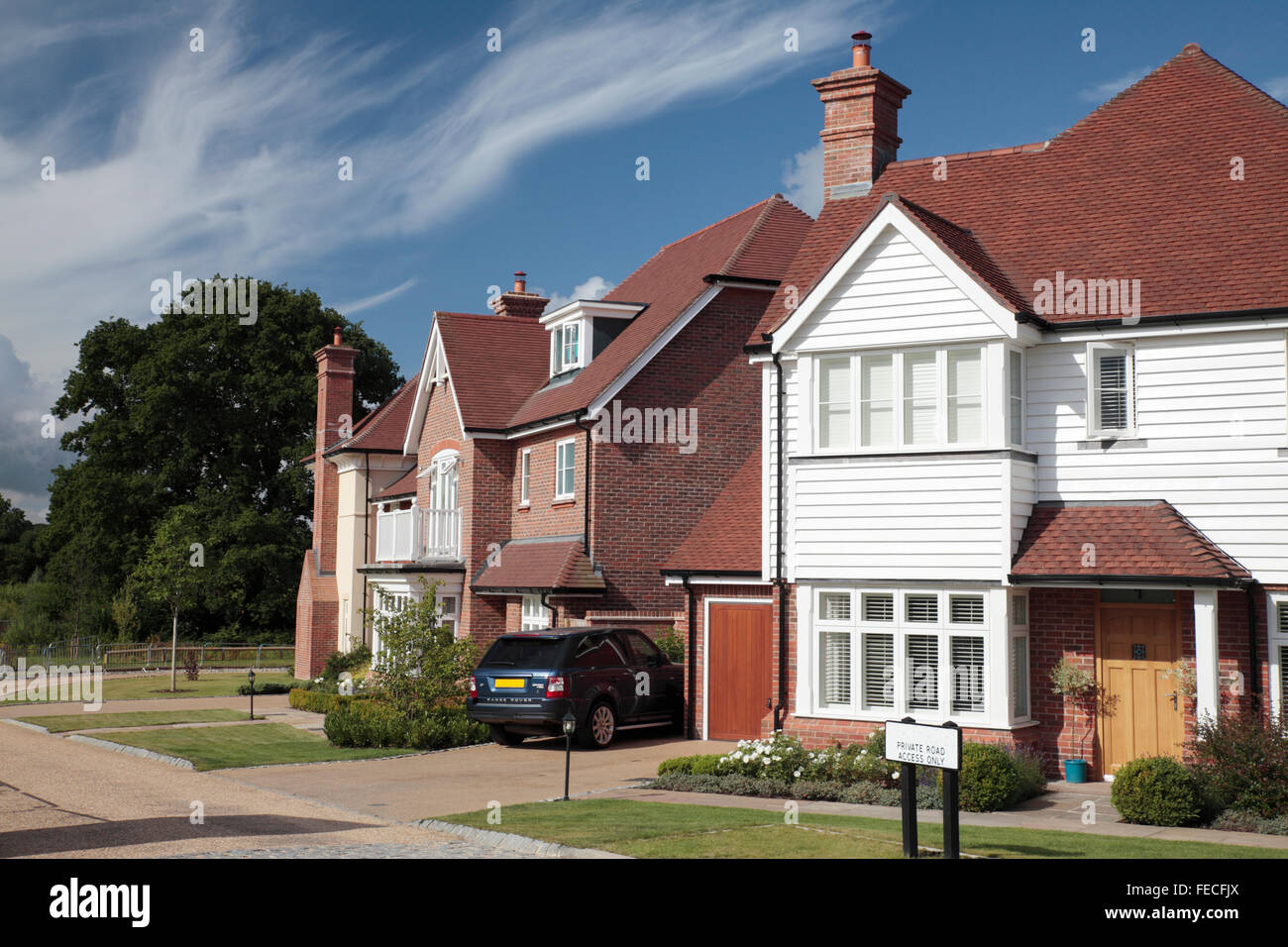 New Homes in Horsham, West Sussex, England Stock Photo Alamy