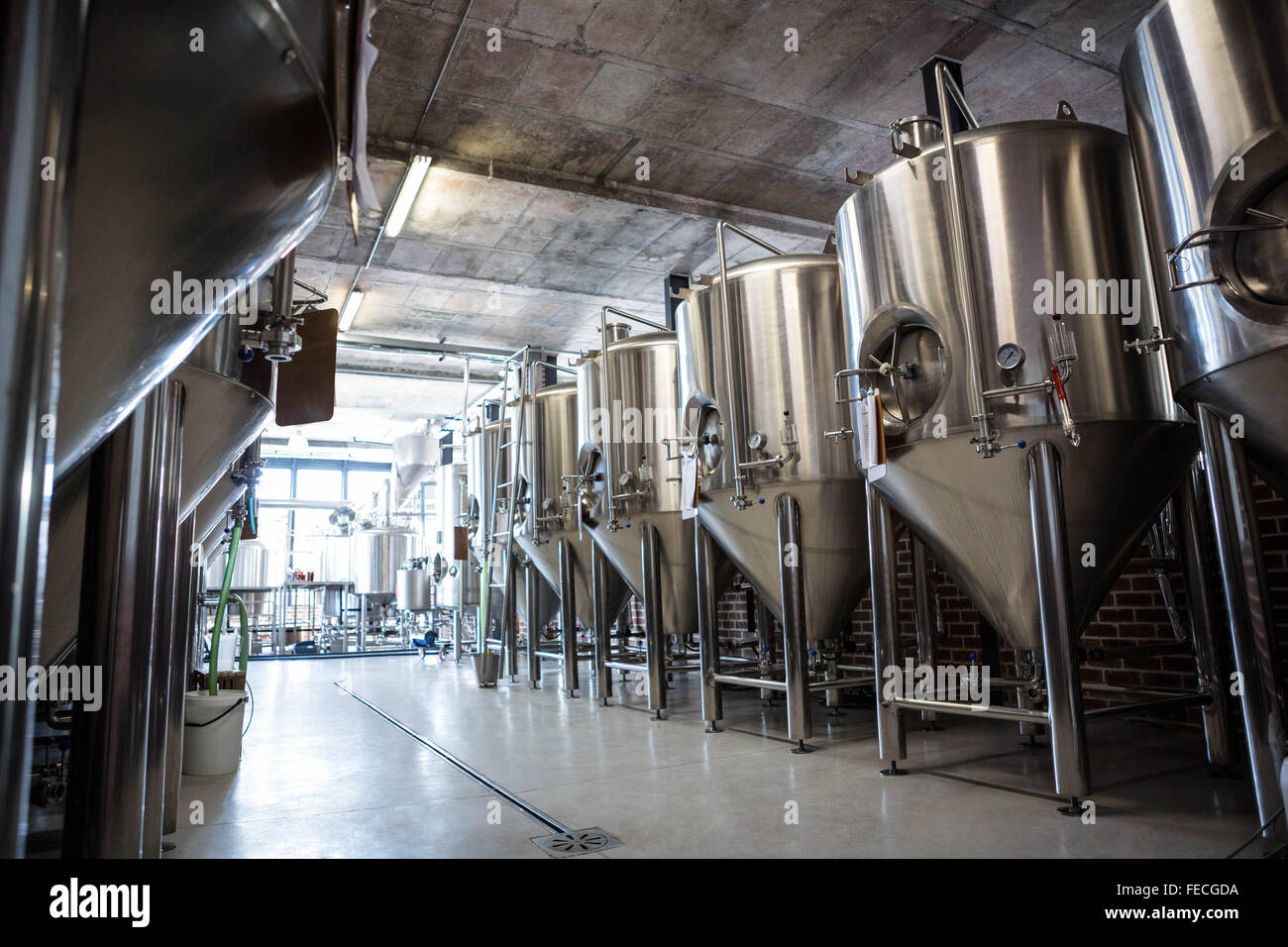 Large vat of beer Stock Photo Alamy