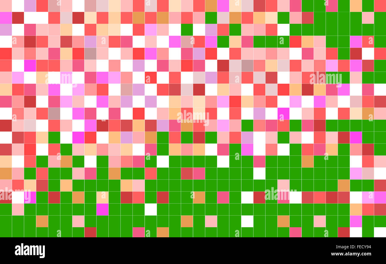 Abstract Pixel Background Stock Photo