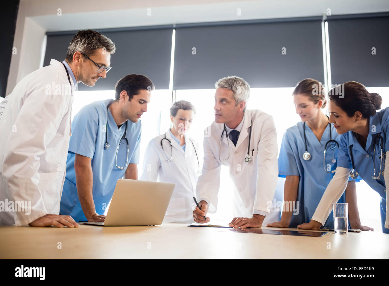 Medical team having a meeting Stock Photo