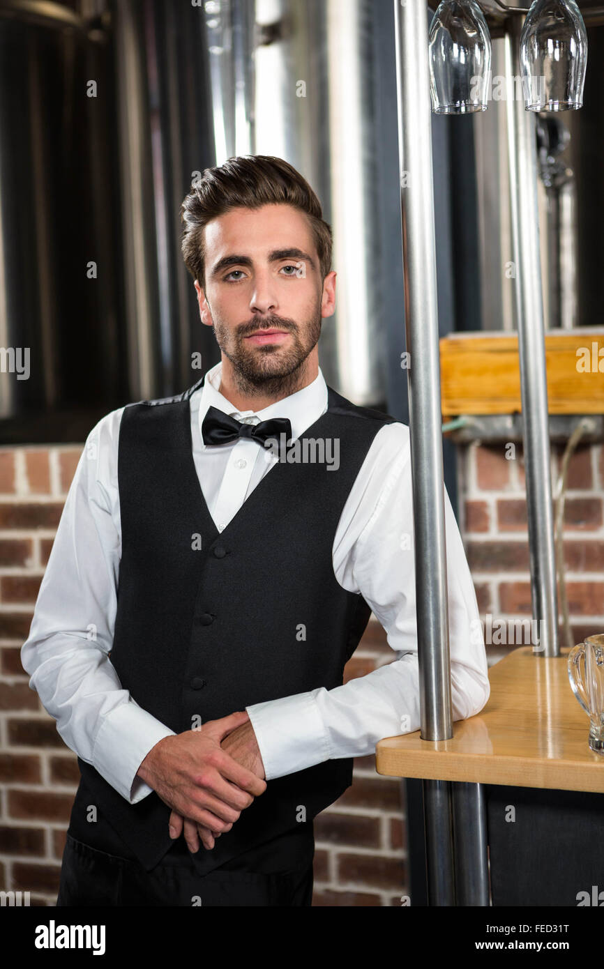 Bartender leaning on counter hi-res stock photography and images - Alamy