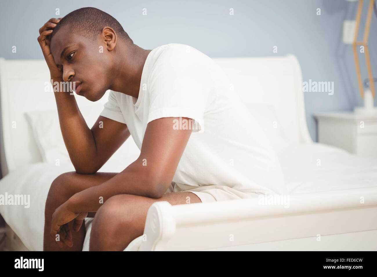 Black Man On Bed Stock Photos & Black Man On Bed Stock Images Alamy