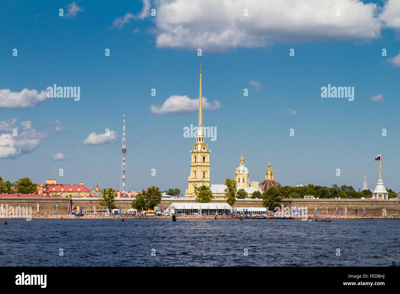 The Peter and Paul Fortress, St Petersburg. Russia Stock Photo