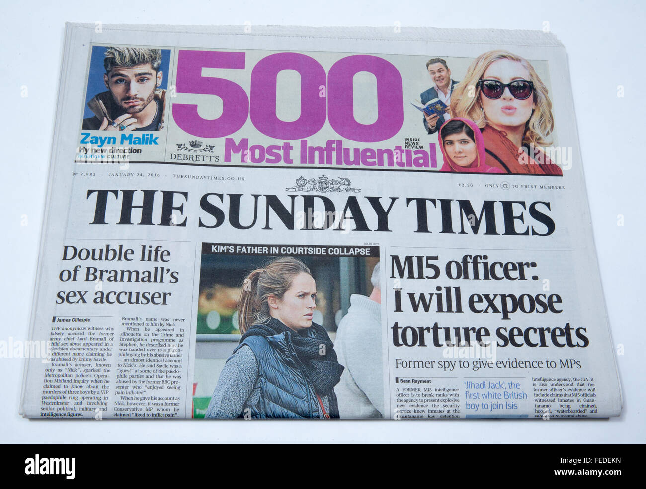 The Sunday Times National Newspaper,part of the Murdoch group of papers Stock Photo