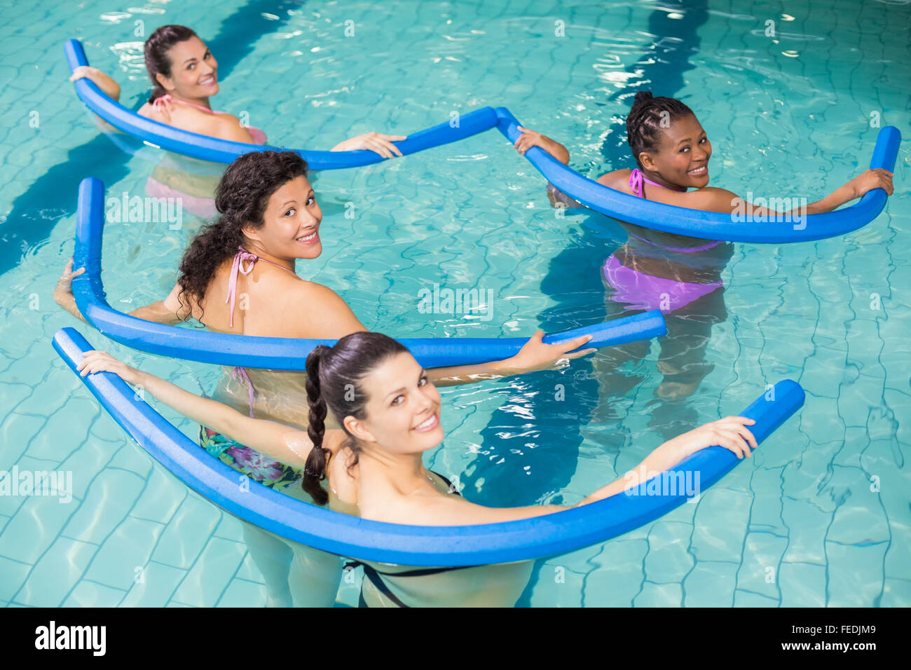 Pregnant women exercising with foam rollers Stock Photo Alamy