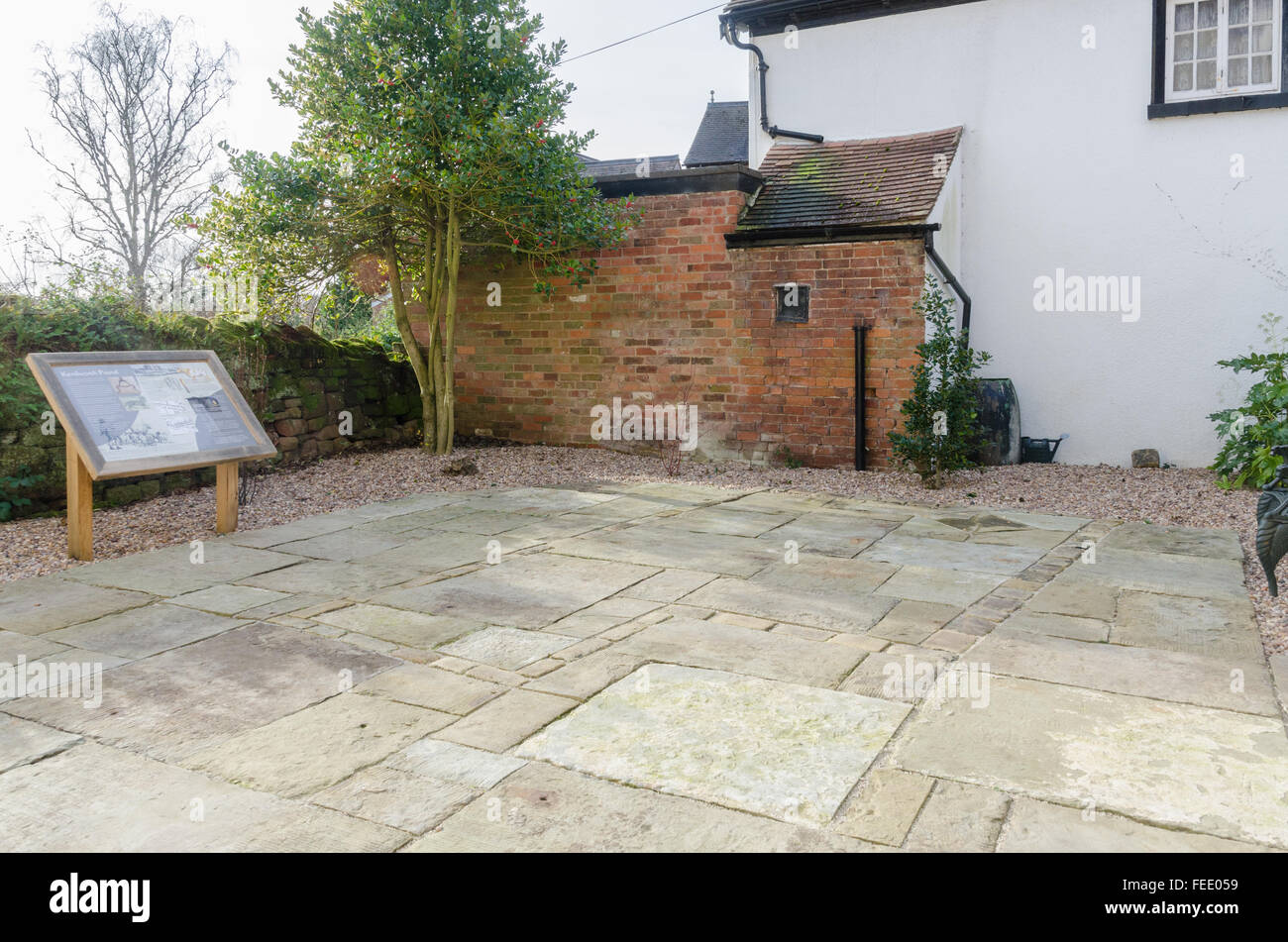 The location of Kenilworth Pound in Kenilworth, Warwickshire Stock Photo