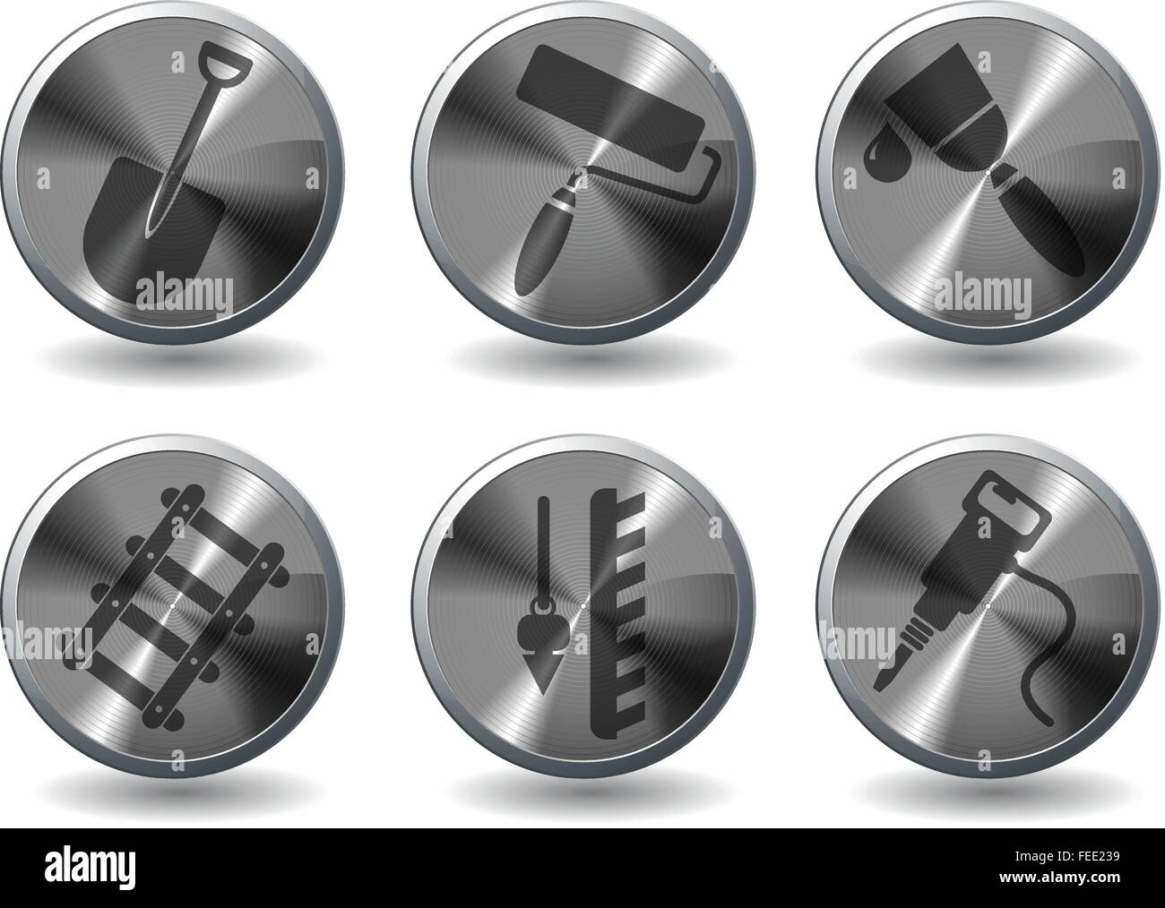 Building equipment icons set Stock Vector Image & Art - Alamy