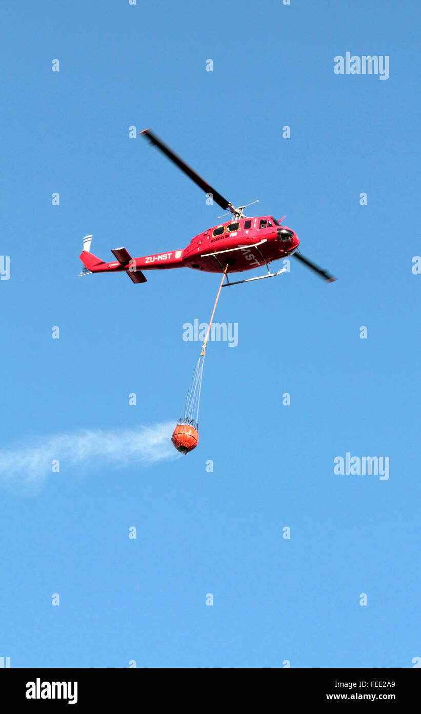 Fire Fighting Helicopter Carrying Water, Cape Town, South Africa Stock Photo Alamy