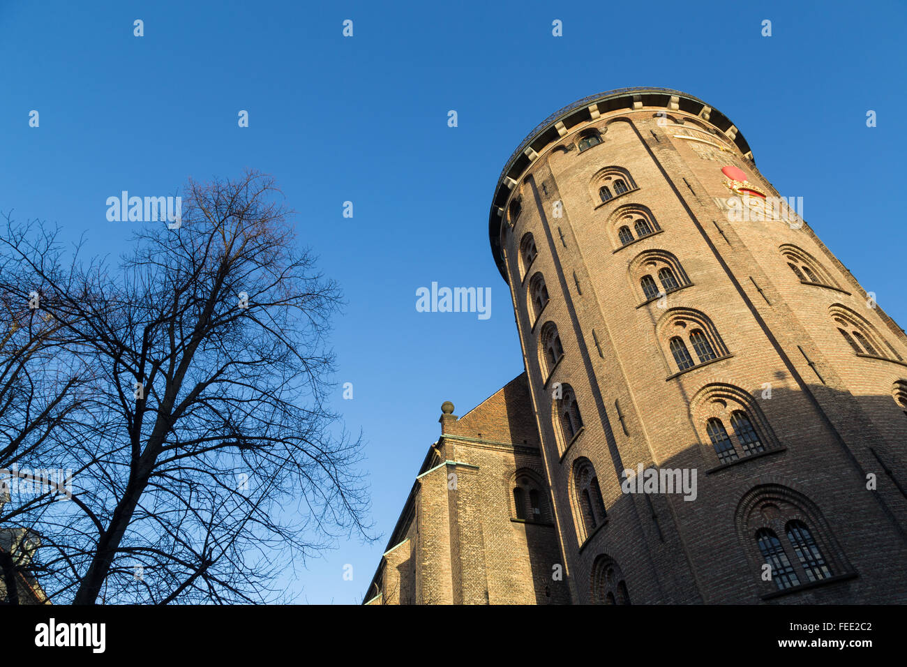 Photograph of the round tower in Copenhagen, Denmark Stock Photo