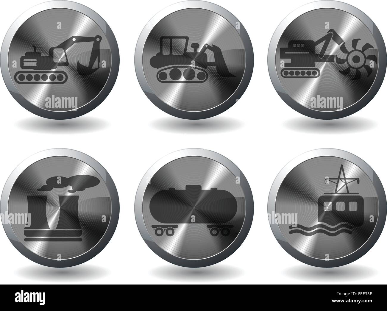 Industrial simply icons Stock Vector Image & Art - Alamy